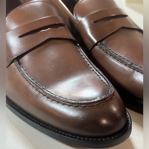 brand New To Boot New York Size 11 Adam Derrick Antique Brown Slip On Loafer - Picture 5 of 13